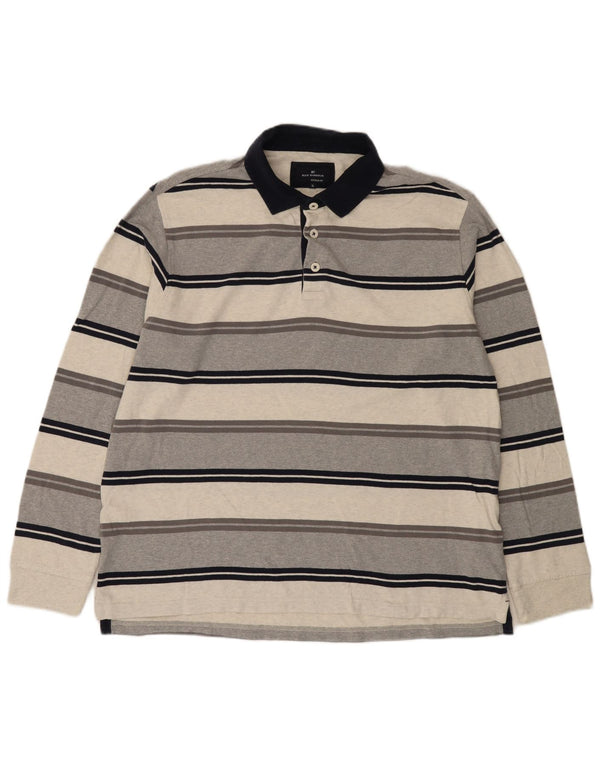 Tricou polo rugby cu mânecă lungă pentru bărbați Marks & Spencer, XL, multicolor