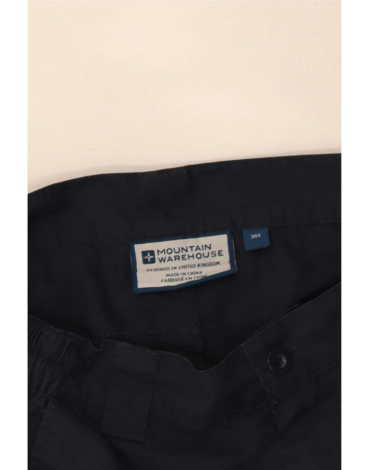 Pantaloni cargo drepti pentru bărbați Mountain Warehouse L30 L29 Poliester bleumarin