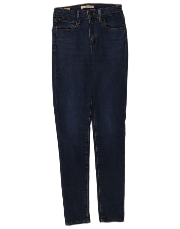 Blugi skinny cu talie mare 721 Levi's pentru femei W26 L30 bleumarin Lyocell