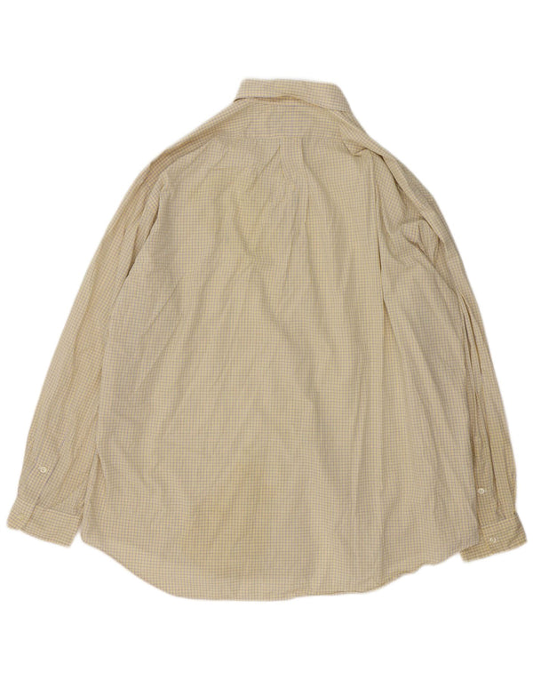 Cămașă pentru bărbați Ralph Lauren Blake Loose Fit, 2XL, bumbac cu carouri galbene