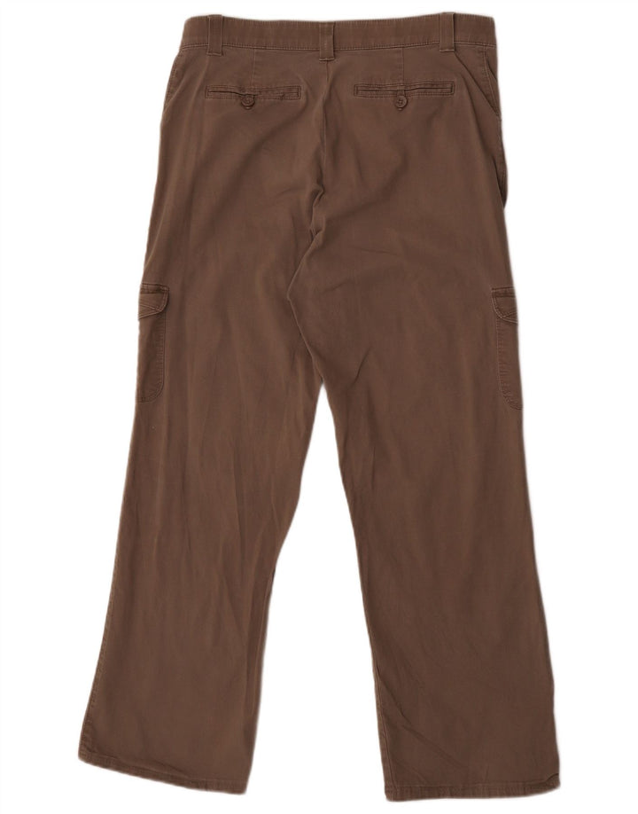 Pantaloni cargo drepti pentru femei Lee W31 L28 maro
