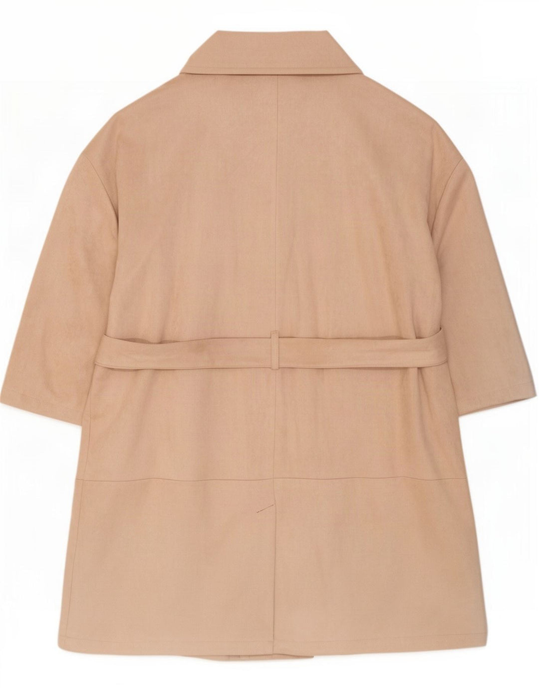 Marks & Spencer palton dublu pentru femei UK 24 4XL poliester bej