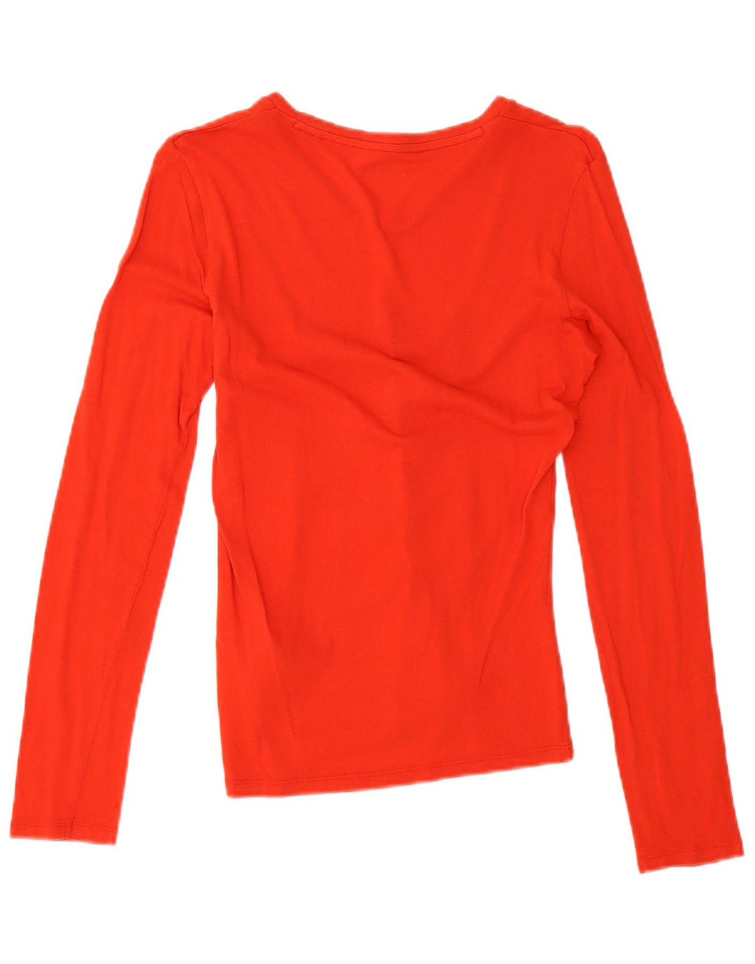 Guess Top grafic pentru femei cu mânecă lungă UK 10 mic bumbac roșu