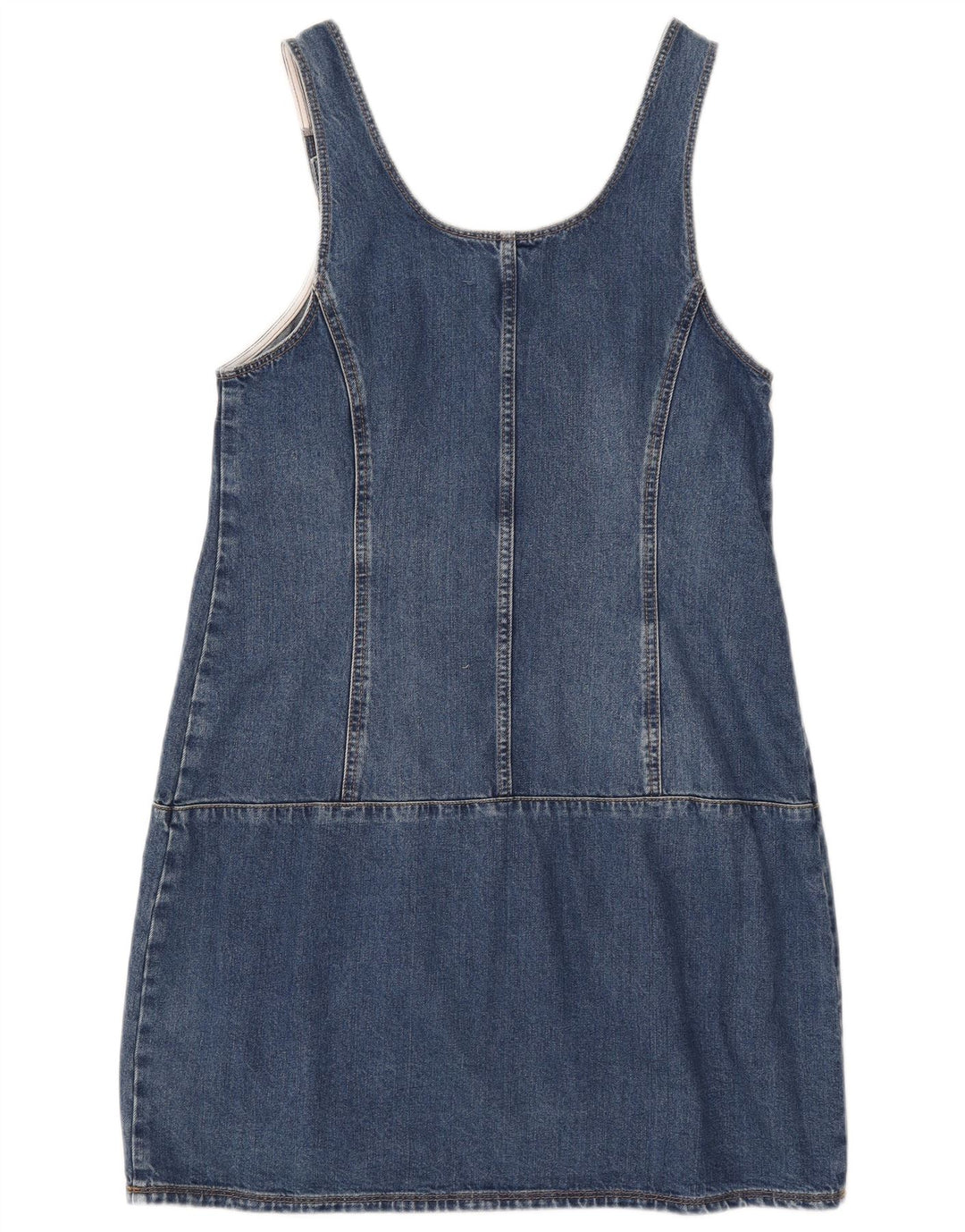 Rochie salopetă de denim pentru femei Fat Face UK 12 Medium Blue