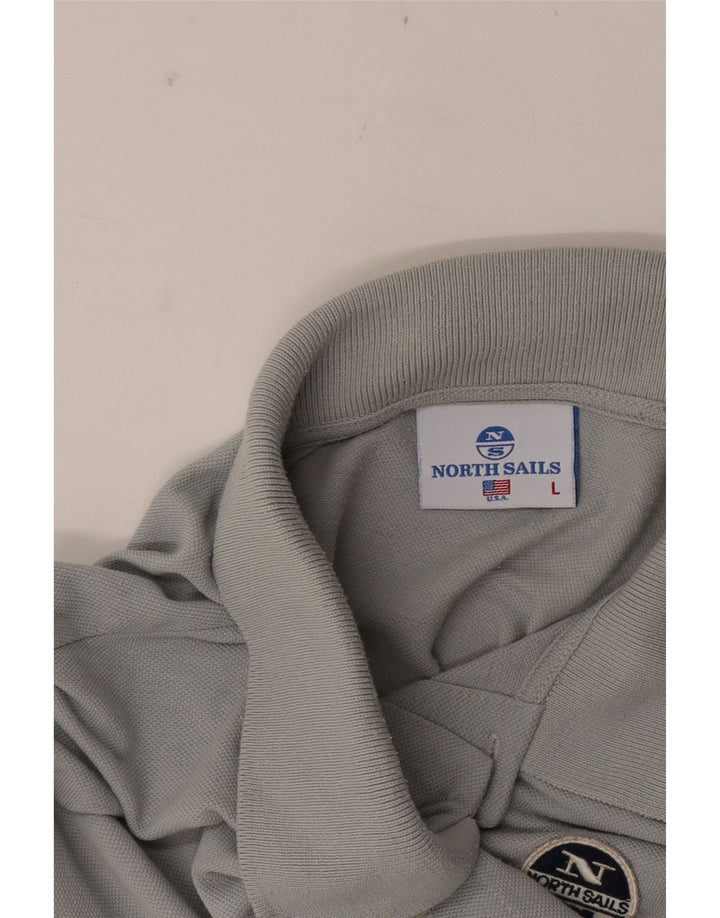Cămașă polo North Sails pentru bărbați, mare, gri Colorblock