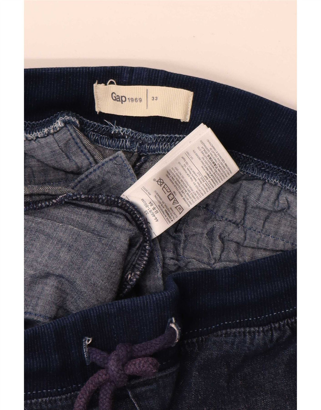 Pantaloni scurti chino pentru bărbați Gap W33, bumbac, albastru bleumarin mediu