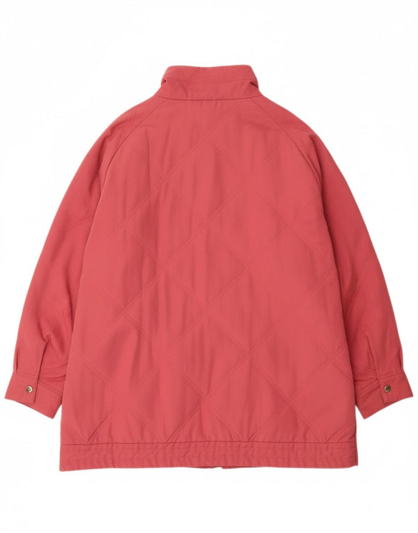 Jachetă matlasată pentru femei VINTAGE UK 22 3XL roz poliester