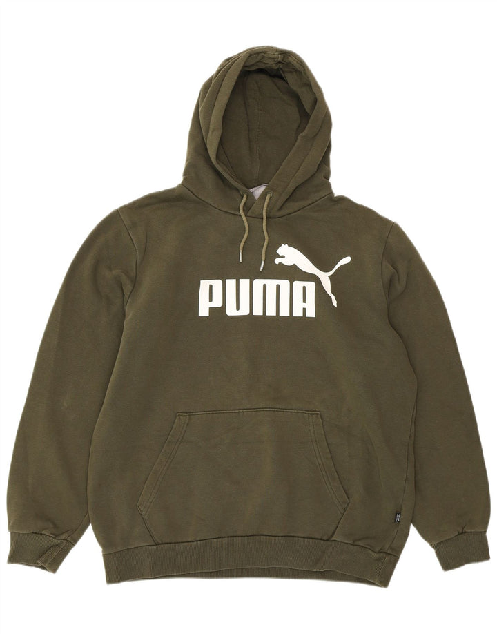 Pulover cu glugă supradimensionat pentru femei PUMA UK 14 Medium Khaki Elastan