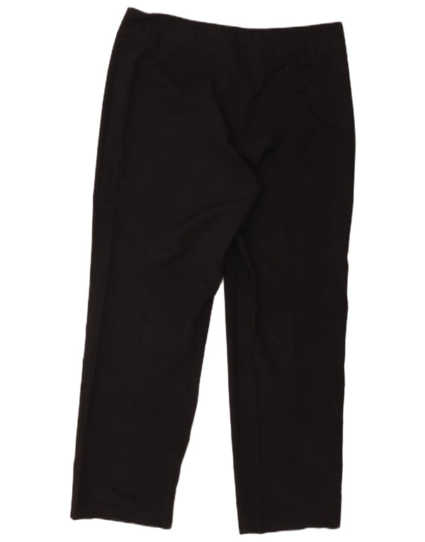 Pantaloni casual drepti pentru femei Marks & Spencer UK 16 Large W36 L28 Negru