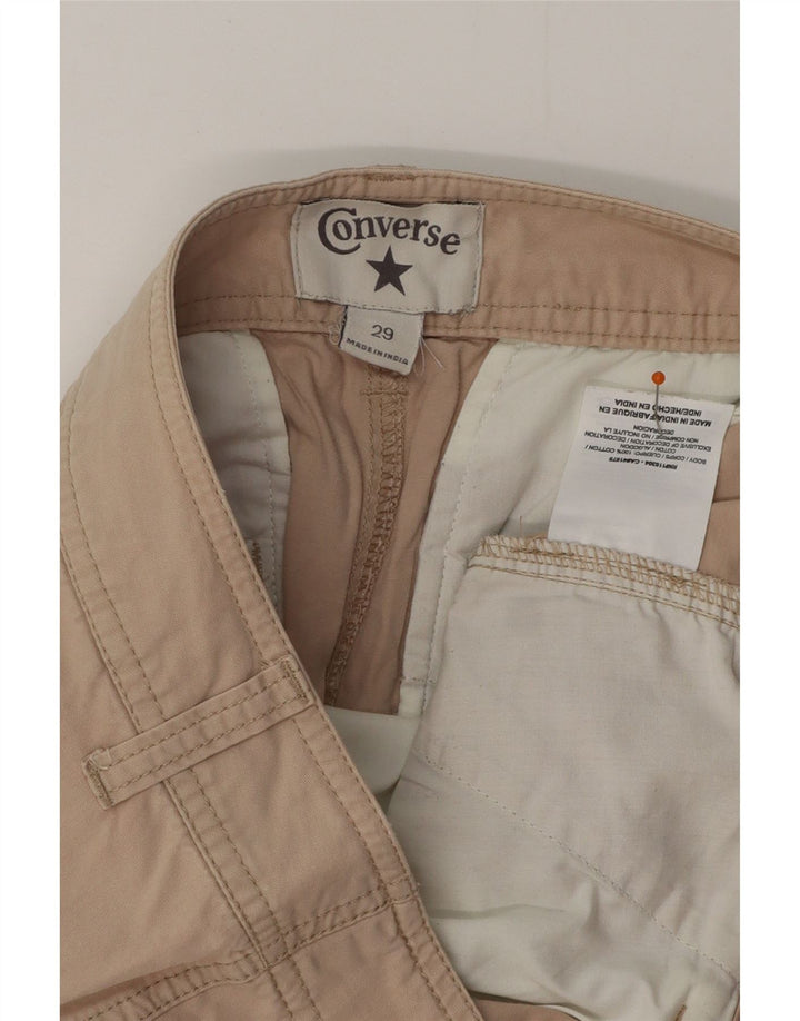 Pantaloni scurti chino CONVERSE pentru femei W29 bumbac mediu bej