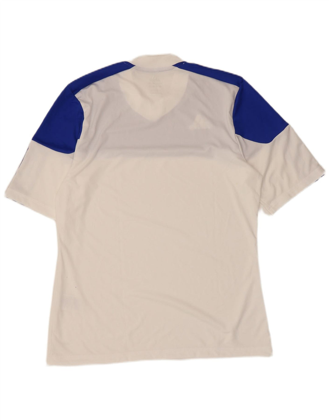 Tricou Adidas Climalite pentru bărbați Top Mediu Alb Poliester Colorblock