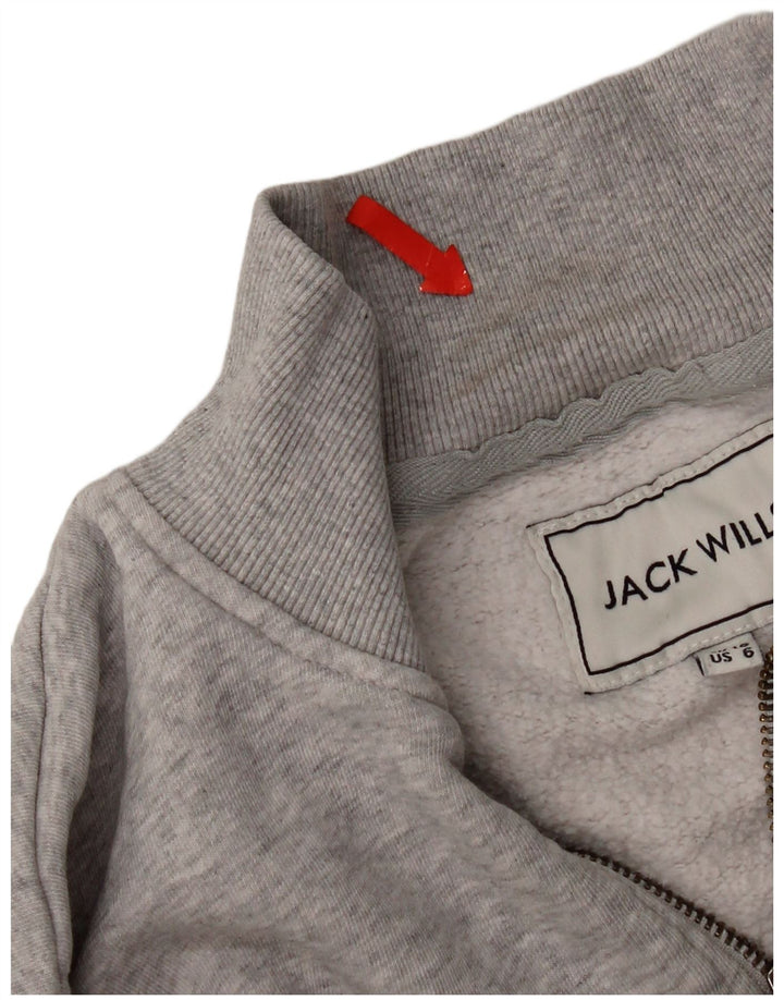 Pulover Jack Wills pentru femei Crop oversize UK 10 Small Gri