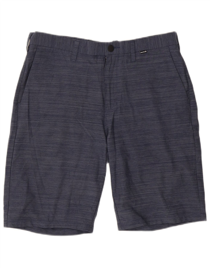 Pantaloni scurți chino pentru bărbați Hurley W32, mediu, bleumarin, poliester cu dungi