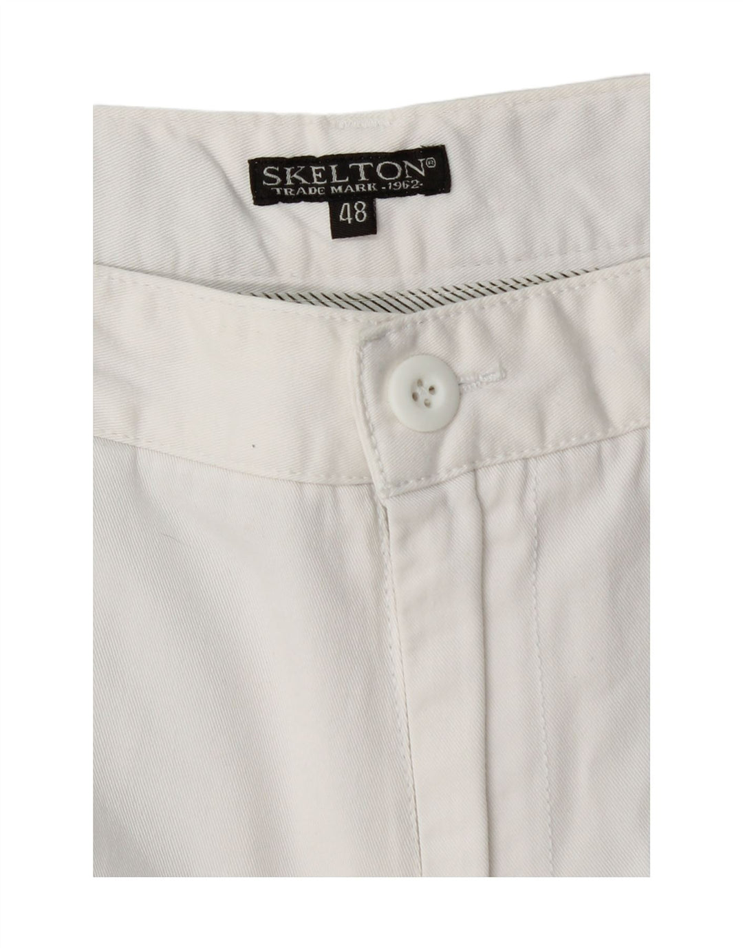 Pantaloni scurți chino VINTAGE pentru bărbați IT 48 Medium W32 Bumbac alb