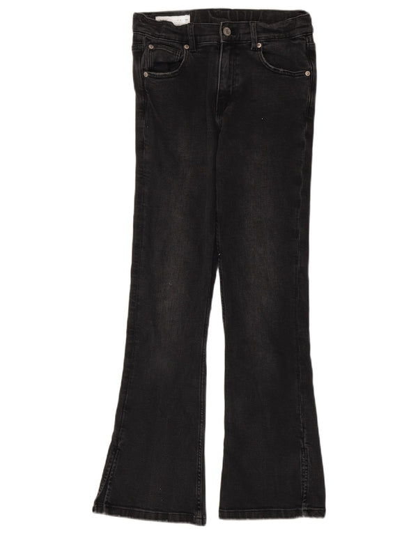 Zara Fete Blugi Evazati 13-14 Ani L26 L28 Gri Bumbac
