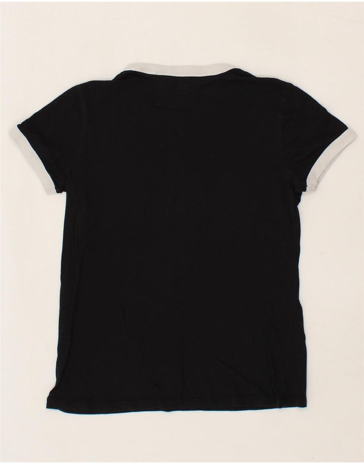 LEVI'S Womens T-Shirt Top UK 6 XS Black Vintage Levi's and Second-Hand Levi's from Messina Hembry 