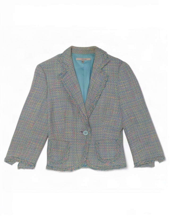 Jachetă Blazer Femei Zara cu mâneci 3/4 EU 38 Mic, Multicolore