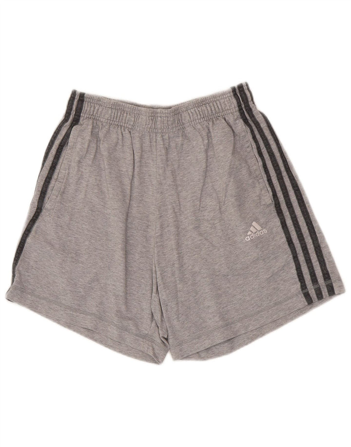 Pantaloni scurți sport adidas pentru bărbați, bumbac, gri mic