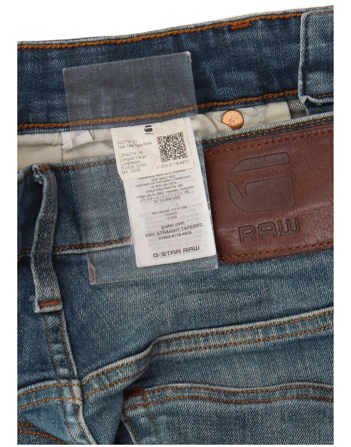 G-STAR Blugi 3301 Slim Tapered pentru bărbați L32 L30 Bumbac albastru