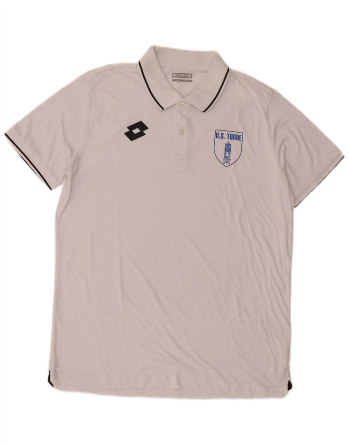 Tricou polo pentru bărbați Lotto XL alb