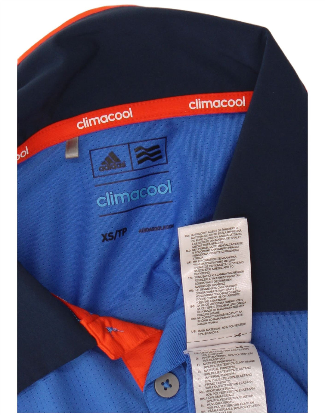 Tricou polo ADIDAS Climacool XS poliester albastru