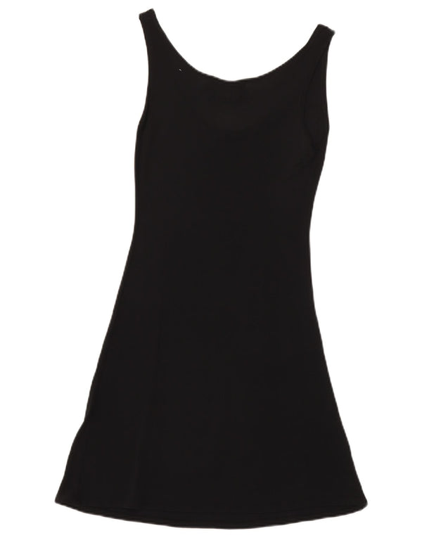 Patrizia Pepe Rochie de bază fără mâneci transparentă pentru femei IT 42 Medium Black