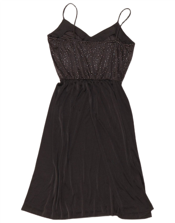 Rochie vintage pentru femei UK 12 Medium Black