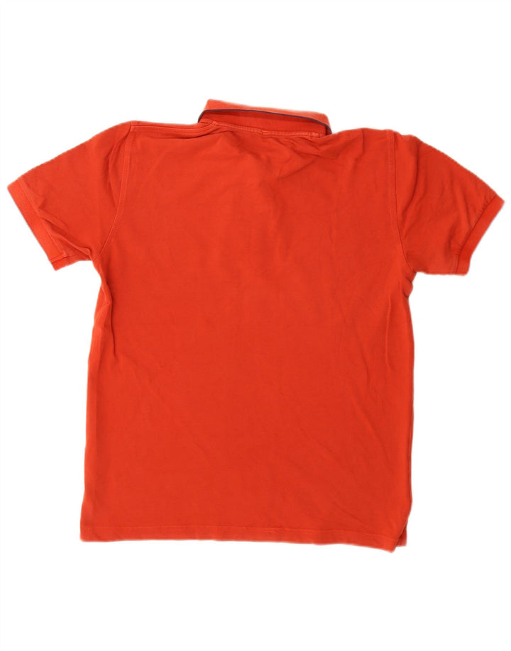 Tricou polo Sun68 pentru bărbați, bumbac roșu mediu