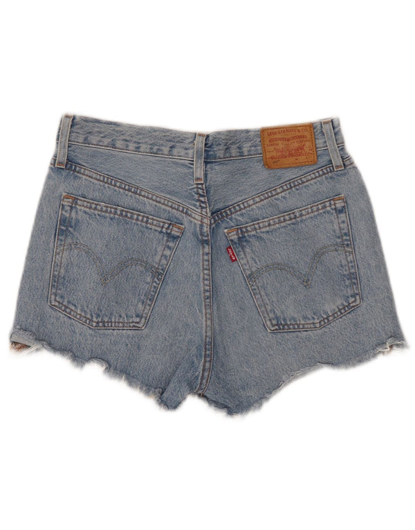 Levi's Womens 501 Distressed Denim Shorts W25 XS Blue Cotton