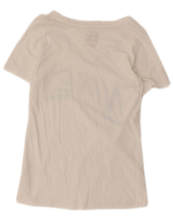 Tricou grafic Nike pentru femei Athletic Cut Top UK 10 Bumbac alb mic