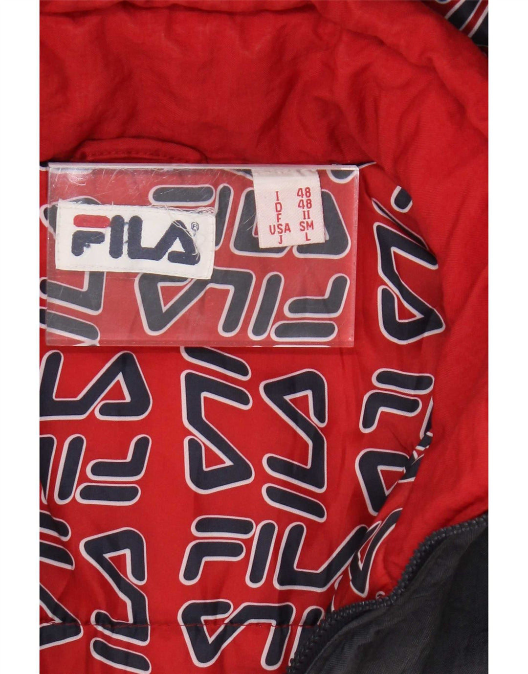 Jachetă de vânt cu glugă Fila pentru bărbați IT 48 Medium Bleumarin Colorblock