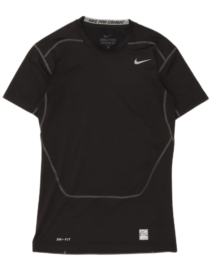 Tricou grafic NIKE Dri Fit pentru bărbați Top mare negru