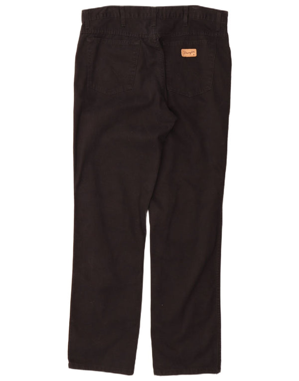 Pantaloni casual drepti pentru bărbați Wrangler Texas W36 L34 bumbac negru