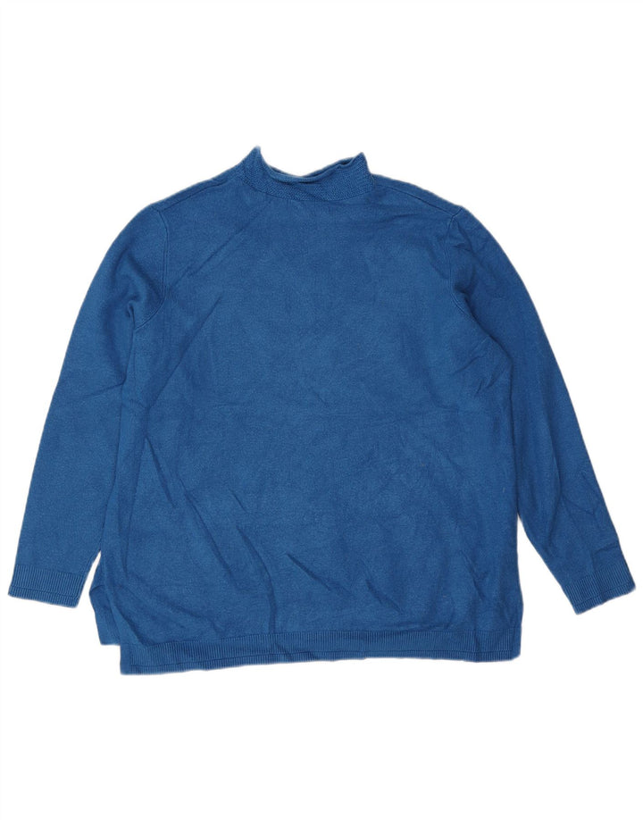 Pulover cu gât țestoasă pentru femei Marks & Spencer UK 16 Large Blue