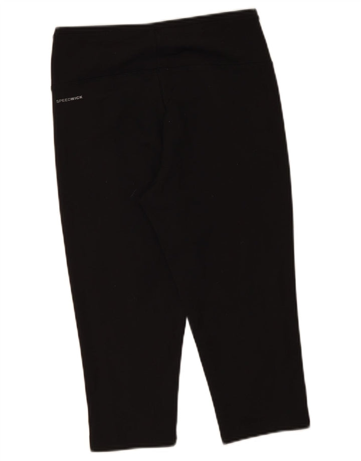 Leggings Capri pentru femei Reebok UK 8/10 Poliester negru mic