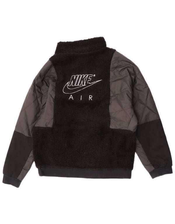 Jachetă fleece pulover Nike băieți 13-14 ani XL poliester negru