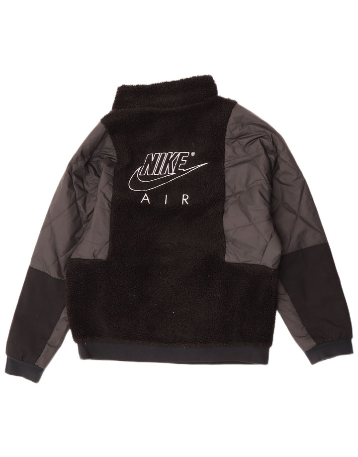 Jachetă fleece pulover Nike băieți 13-14 ani XL poliester negru