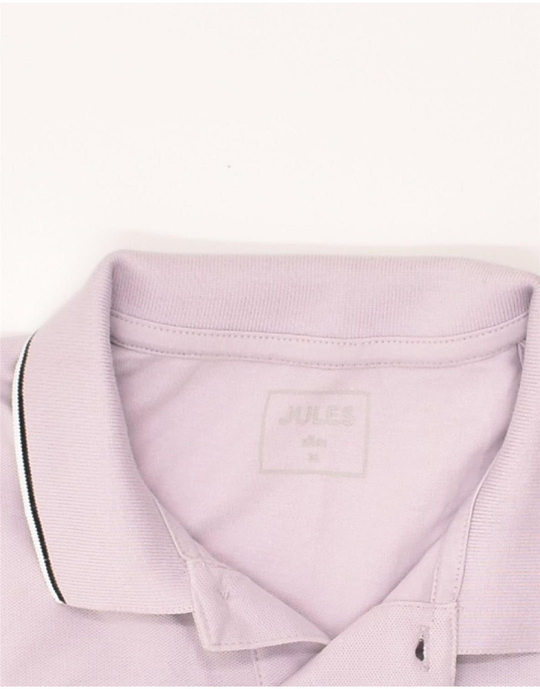 JULES Mens Polo Shirt Medium Pink Cotton | Vintage Jules | Thrift | Second-Hand Jules | Used Clothing | Messina Hembry 