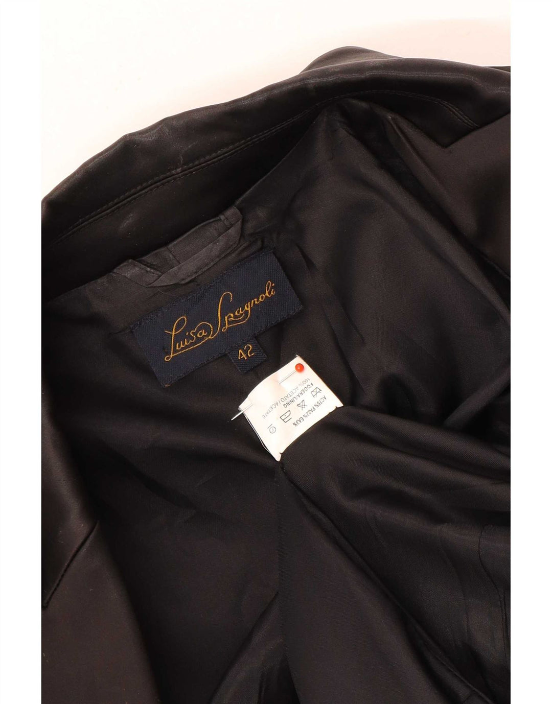Sacou blazer pentru femei Luisa Spagnoli, cu 1 nasture, IT 42 Medium Black Acetat