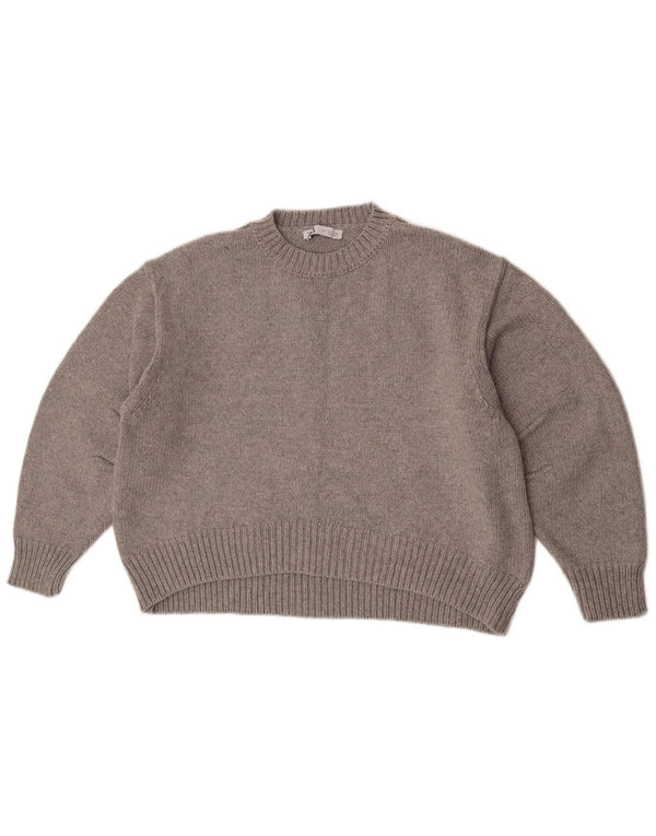 Pulover pentru damă Zara, cu gât turnut, UK 16, mare, gri, poliamidă