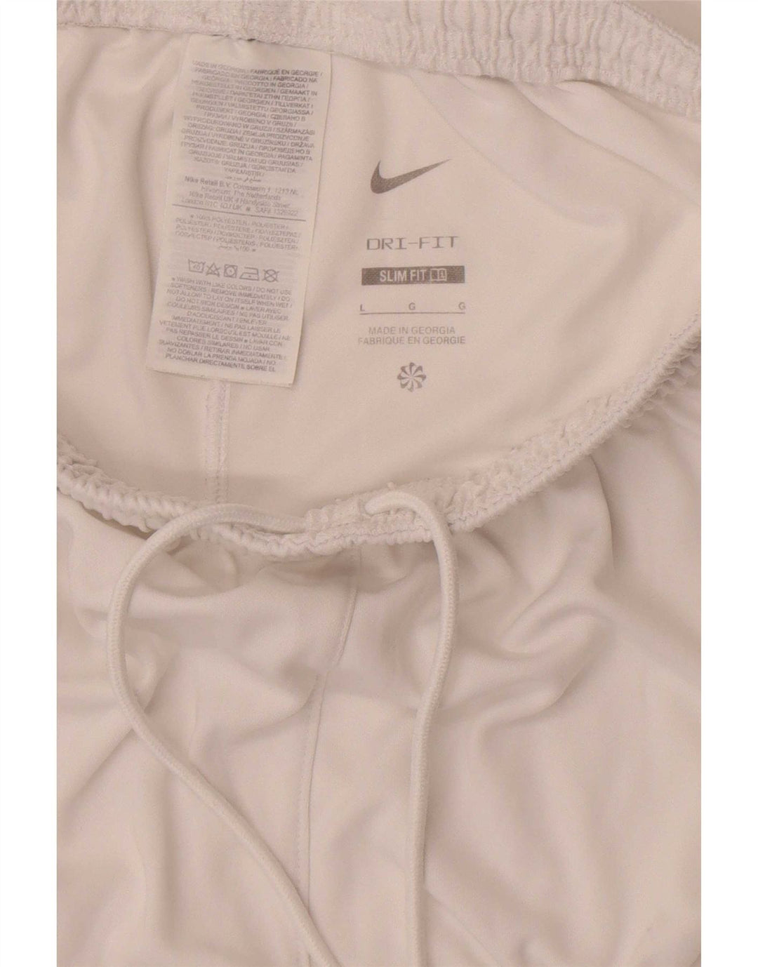 Pantaloni scurți sport Nike Dri Fit Slim pentru bărbați, mari, alb, din poliester