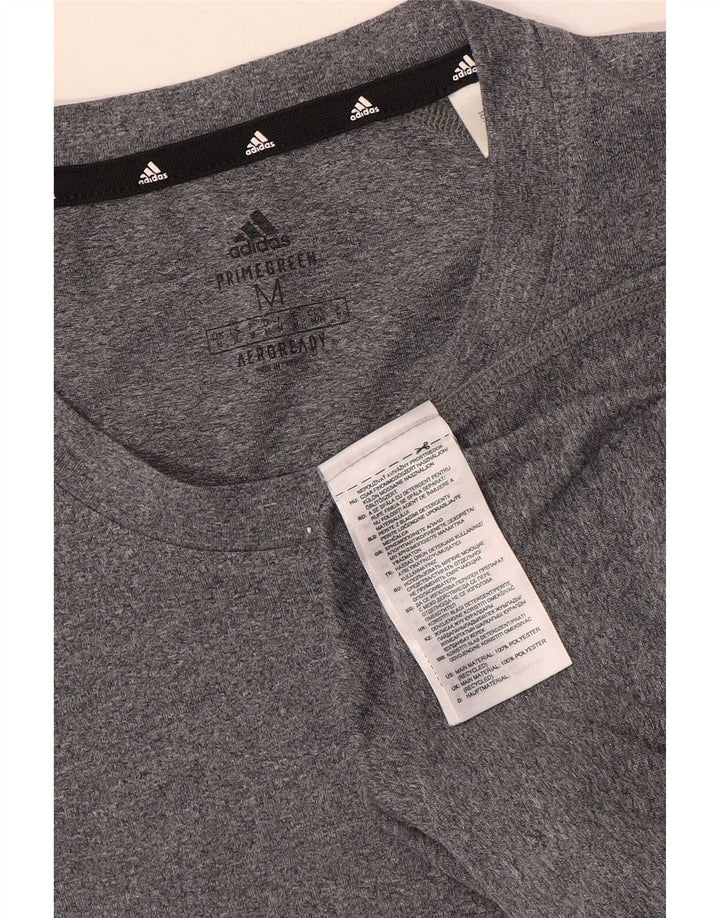 Tricou pentru bărbați Adidas Aeroready Top Mediu Gri Poliester cu pături