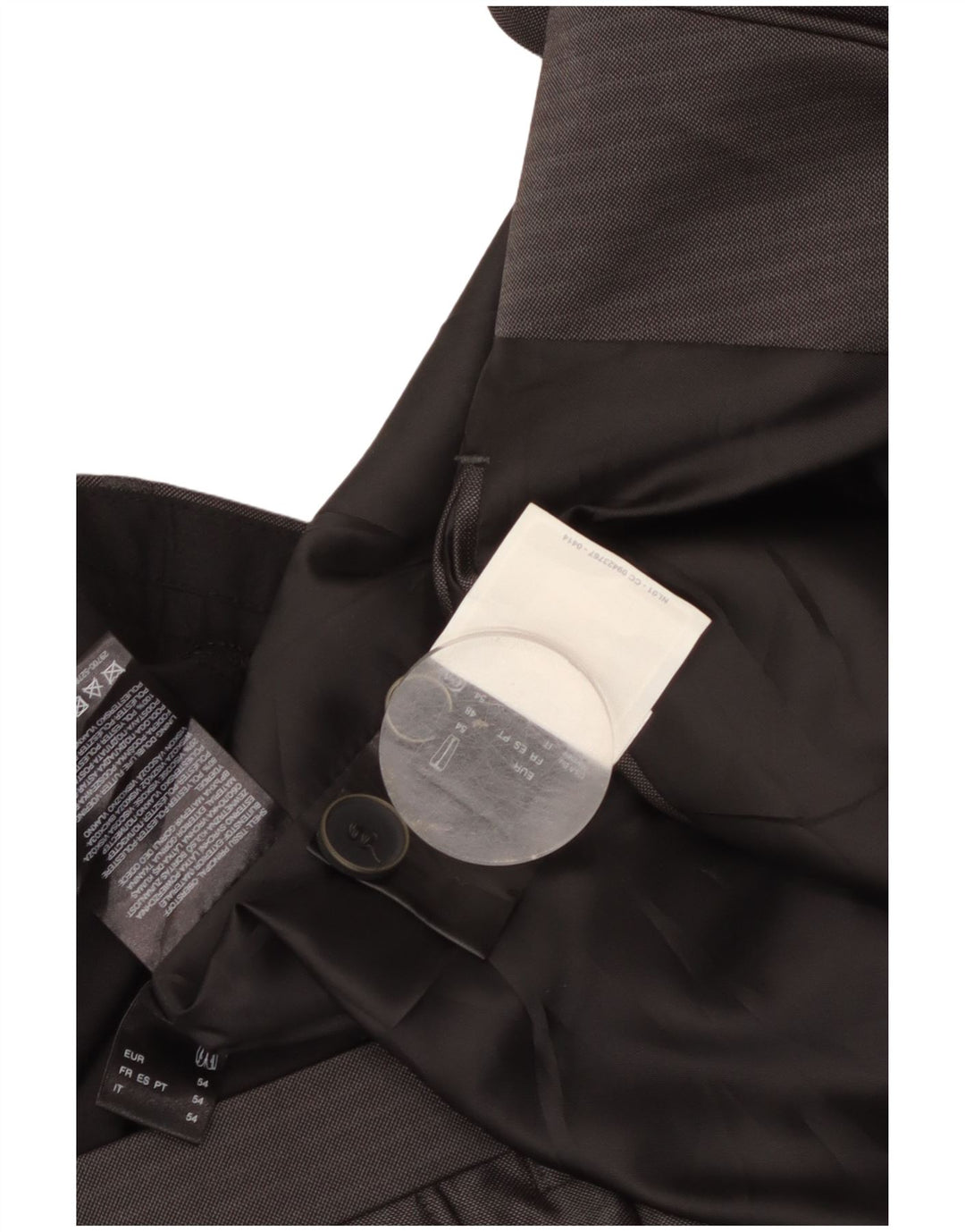 Costum pentru bărbați Angelo Litrico 3 piese EU 54 2XL W38 L30 Gri Pinstripe Classic