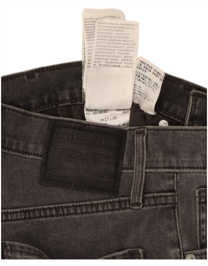 Blugi super skinny pentru femei LEVI'S Mile High W27 L30 bumbac gri