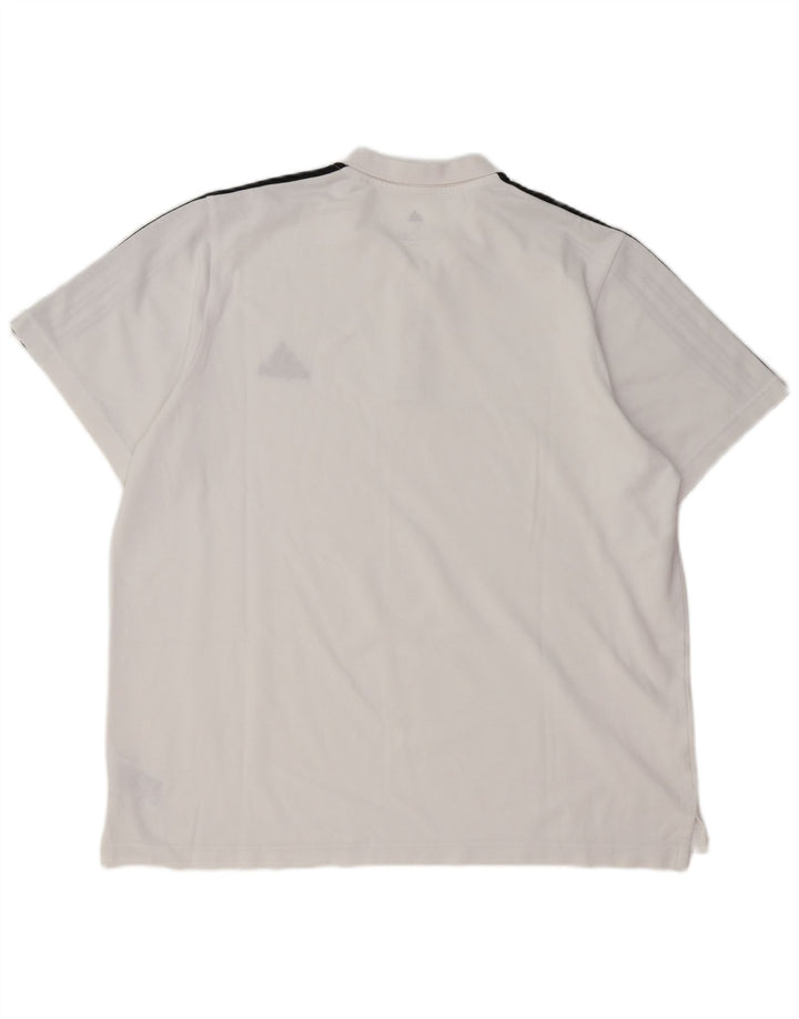Tricou polo pentru bărbați ADIDAS XL Bumbac alb