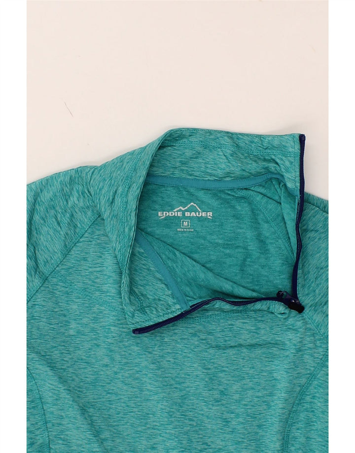 EDDIE BAUER Womens Pullover Tracksuit Top UK 12 Medium Turquoise Flecked Vintage Eddie Bauer and Second-Hand Eddie Bauer from Messina Hembry 