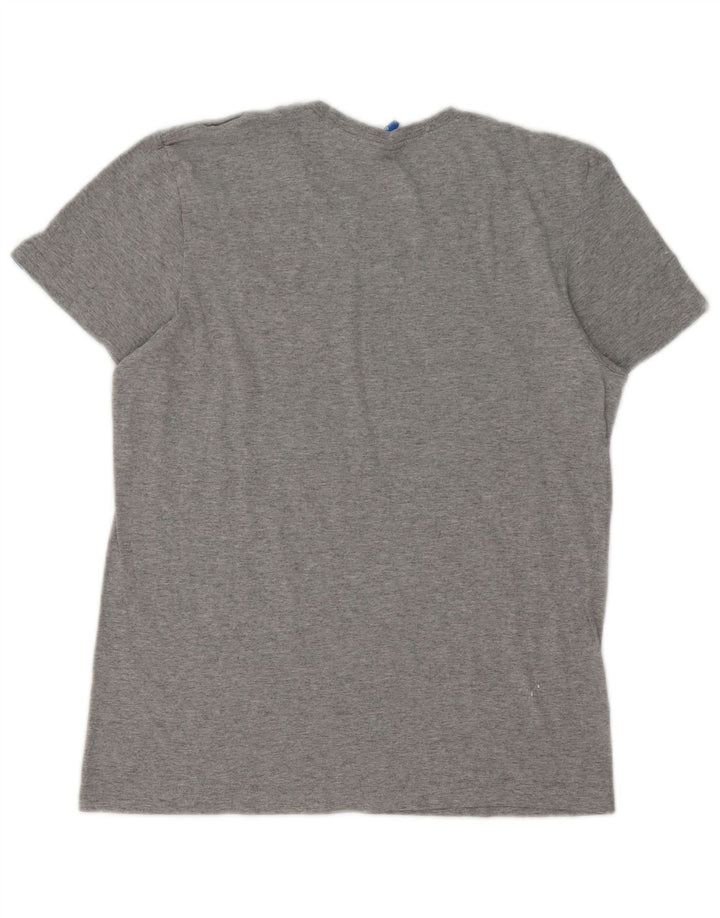 Tricou grafic pentru bărbați Adidas Top mic, gri, pete
