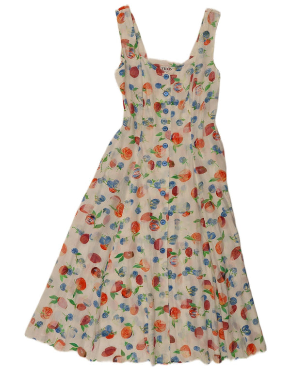 Rochie A-Line fără mâneci pentru femei Vilona Moda EU 40 Medium White Floral