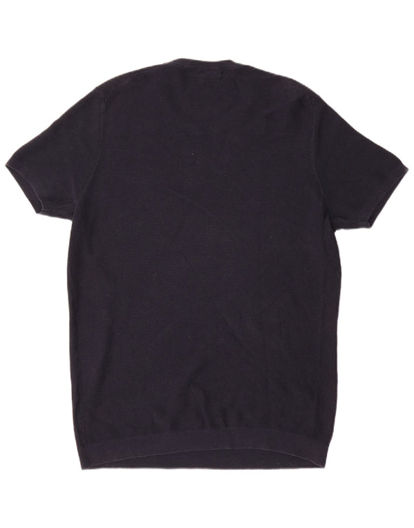 Massimo Dutti Bărbați Tricou Top XL Bleumarin Bumbac