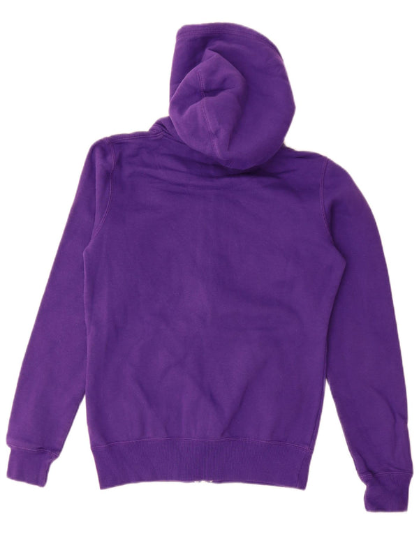 Pulover Nike pentru femei, cu fermoar, cu glugă, UK 10, bumbac violet mic